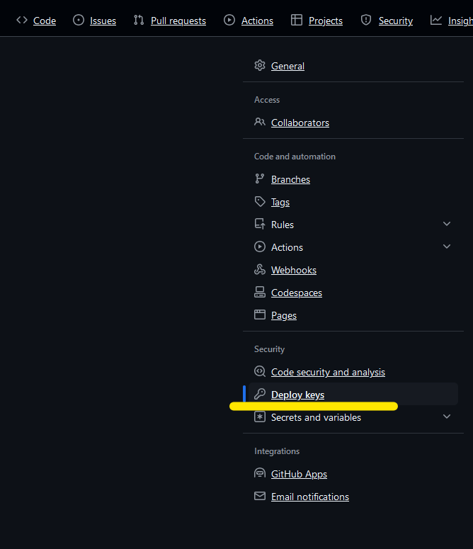 Deploy Key Form