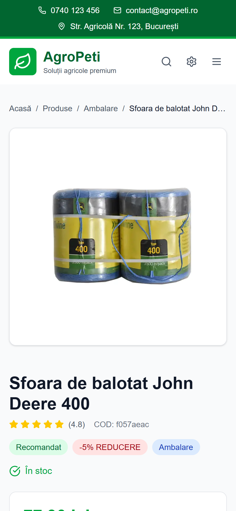 Mobile Product Details