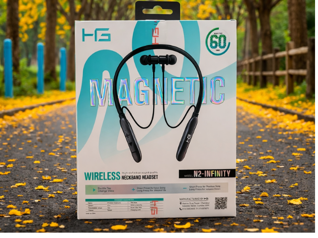 HG Magnetic Wireless Neckband Headset (Model N2 Infinity)