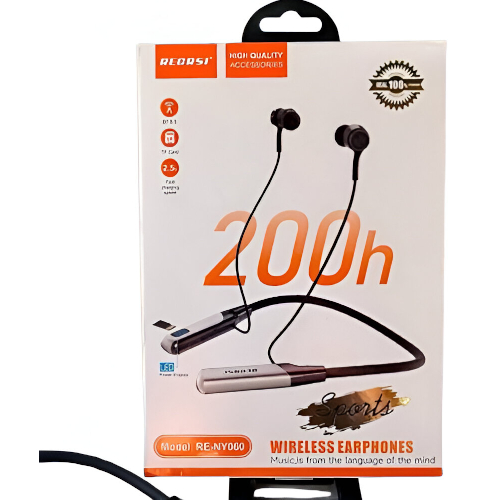 Reosi RE-NY000 Wireless Neckband Earphones (200H Battery)
