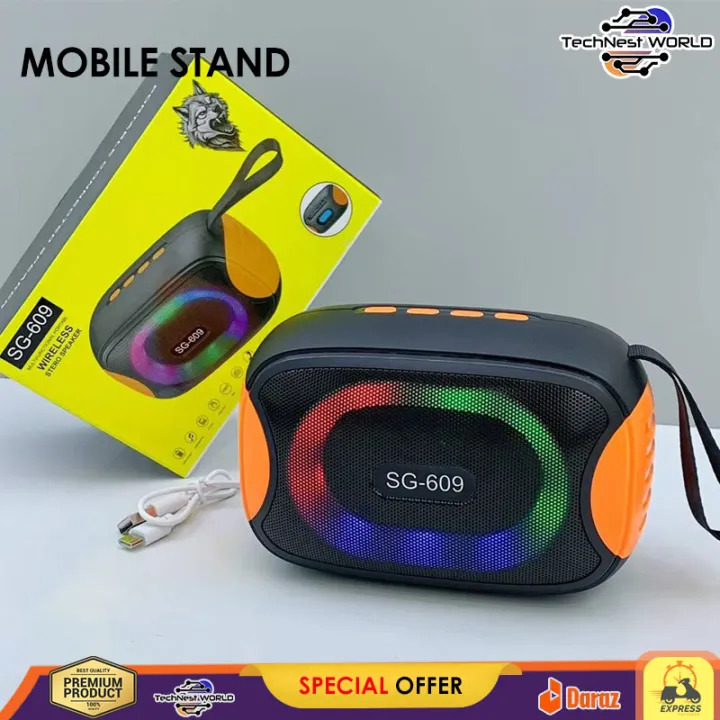 SG-609 Portable Wireless Bluetooth Speaker 4
