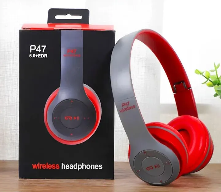 P47 Wireless Bluetooth Headphone – Stereo Earphone with SD Card Slot