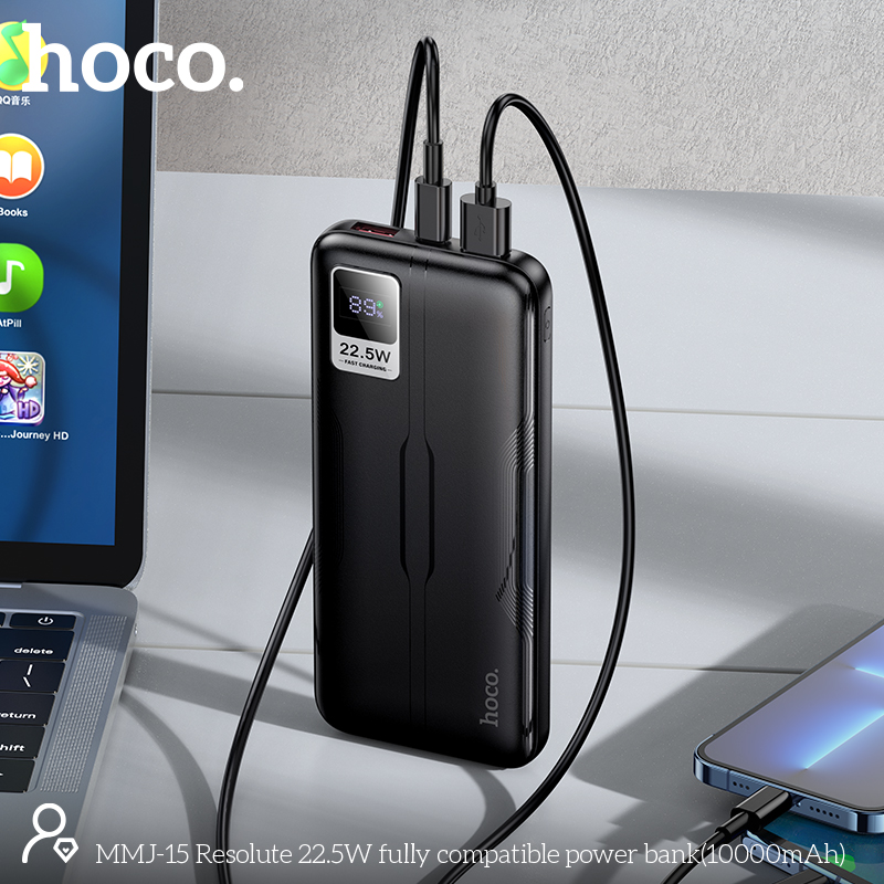 Hoco MMJ15 Resolute 22.5W 10000mAh Fast Charging Power Bank 3