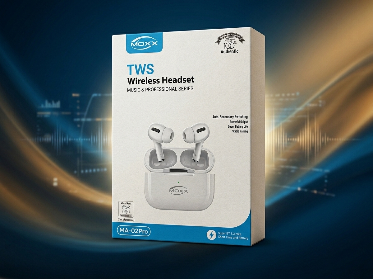 MOXOM MA-02 Pro TWS Wireless Earbuds – Bluetooth Stereo Headset