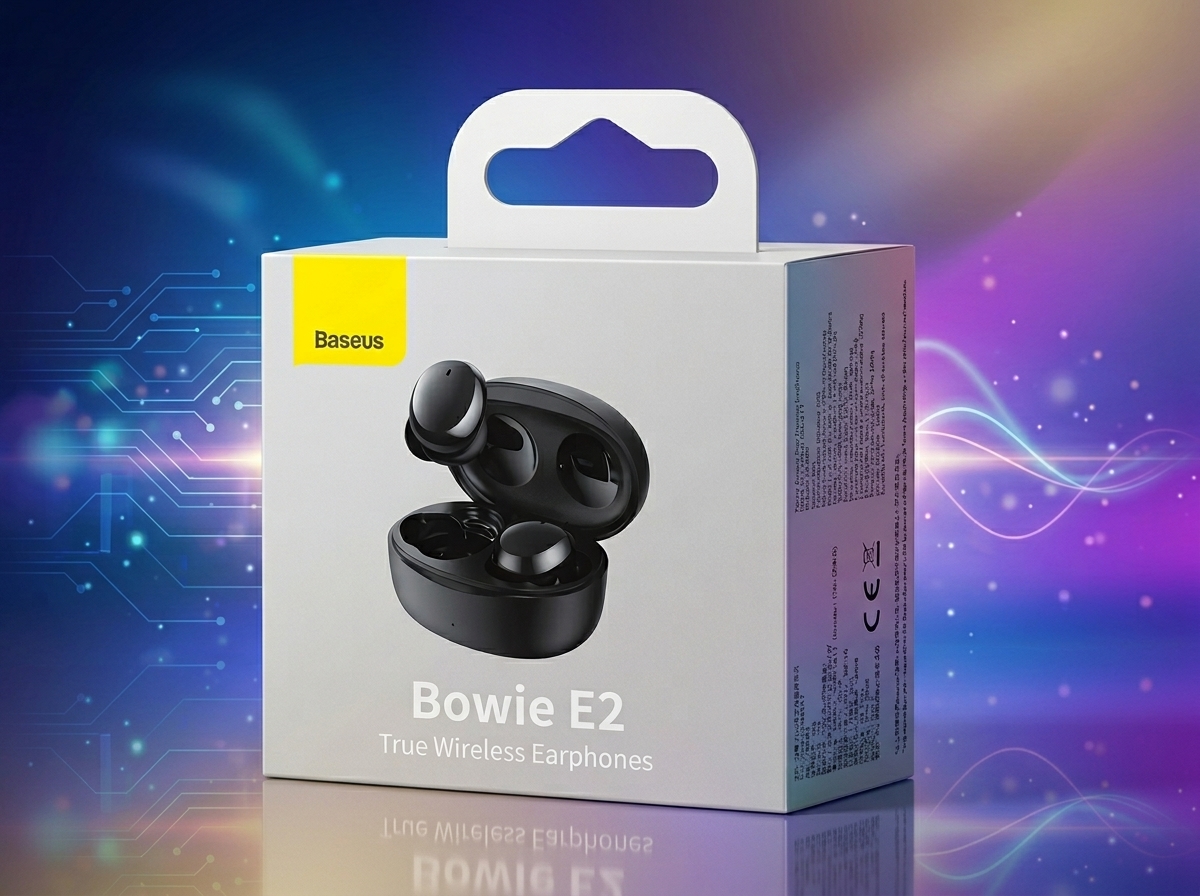 Baseus Bowie E2 True Wireless Earphones – Bluetooth 5.2 TWS Earbuds with Deep Bass & Stable Connection