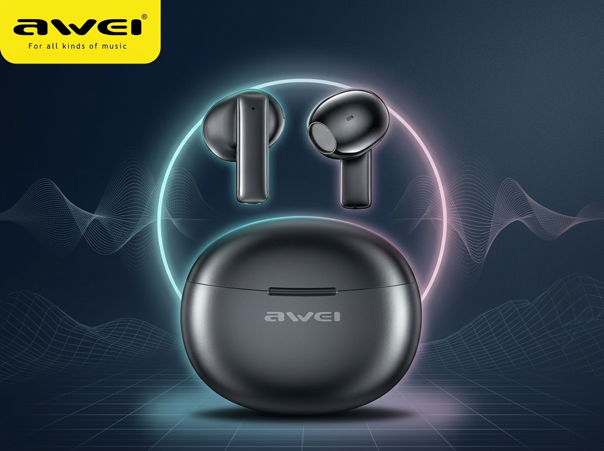 Awei T87 TWS Bluetooth 5.3 Earbuds – Wireless Stereo Earphones with Touch Control & Clear Sound