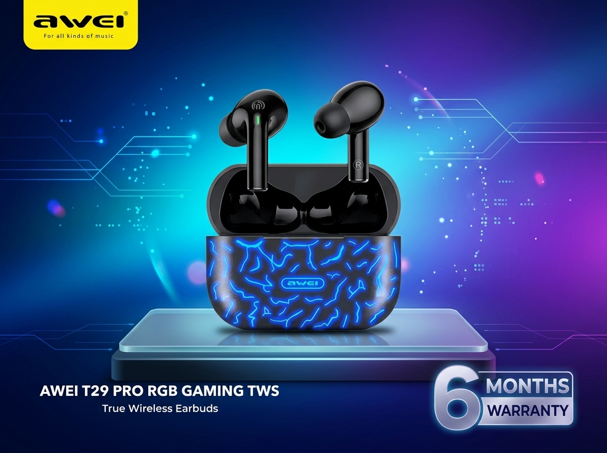 Awei T29 Pro Bluetooth RGB Gaming TWS