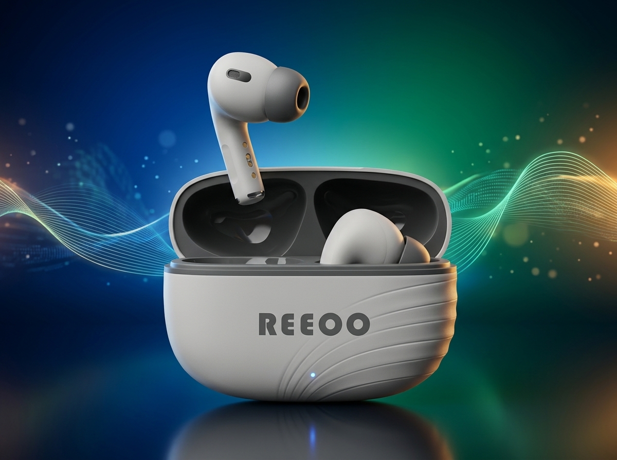 REEOO Bass Pro Plus+ TWS Wireless Earbuds – ANC+ENC Bluetooth Headphones with 35H Playtime & Deep Bass 2