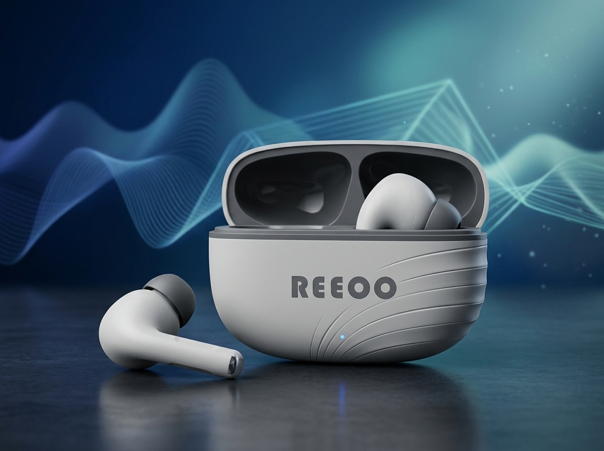 REEOO Bass Pro Plus+ TWS Wireless Earbuds – ANC+ENC Bluetooth Headphones with 35H Playtime & Deep Bass 3