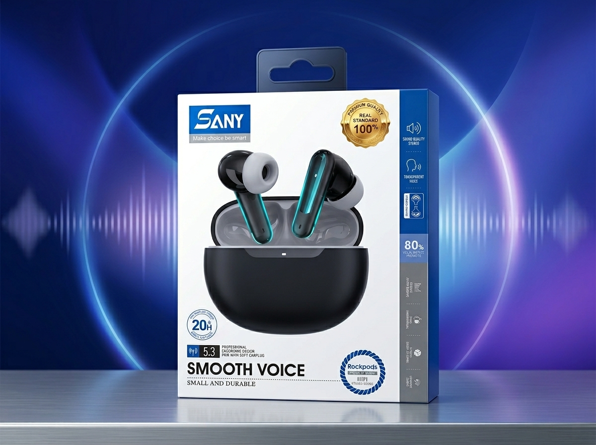 SANY TWS Wireless Earbuds – Bluetooth 5.3 Earphones with Smooth Voice & Stereo Sound 2