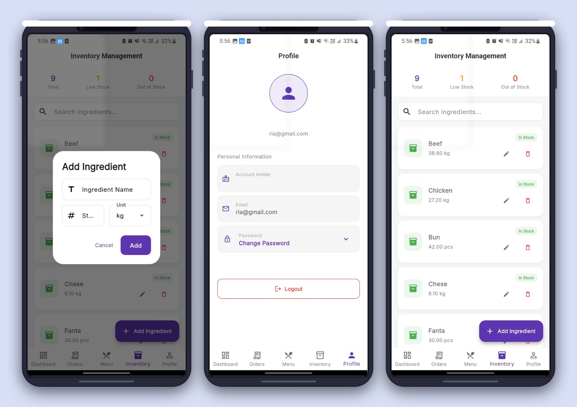 FoodieRest: Transforming Restaurant Operations with Real-Time Order & Smart Inventory Management