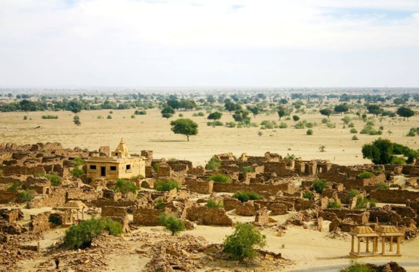 Kuldhara village drone view