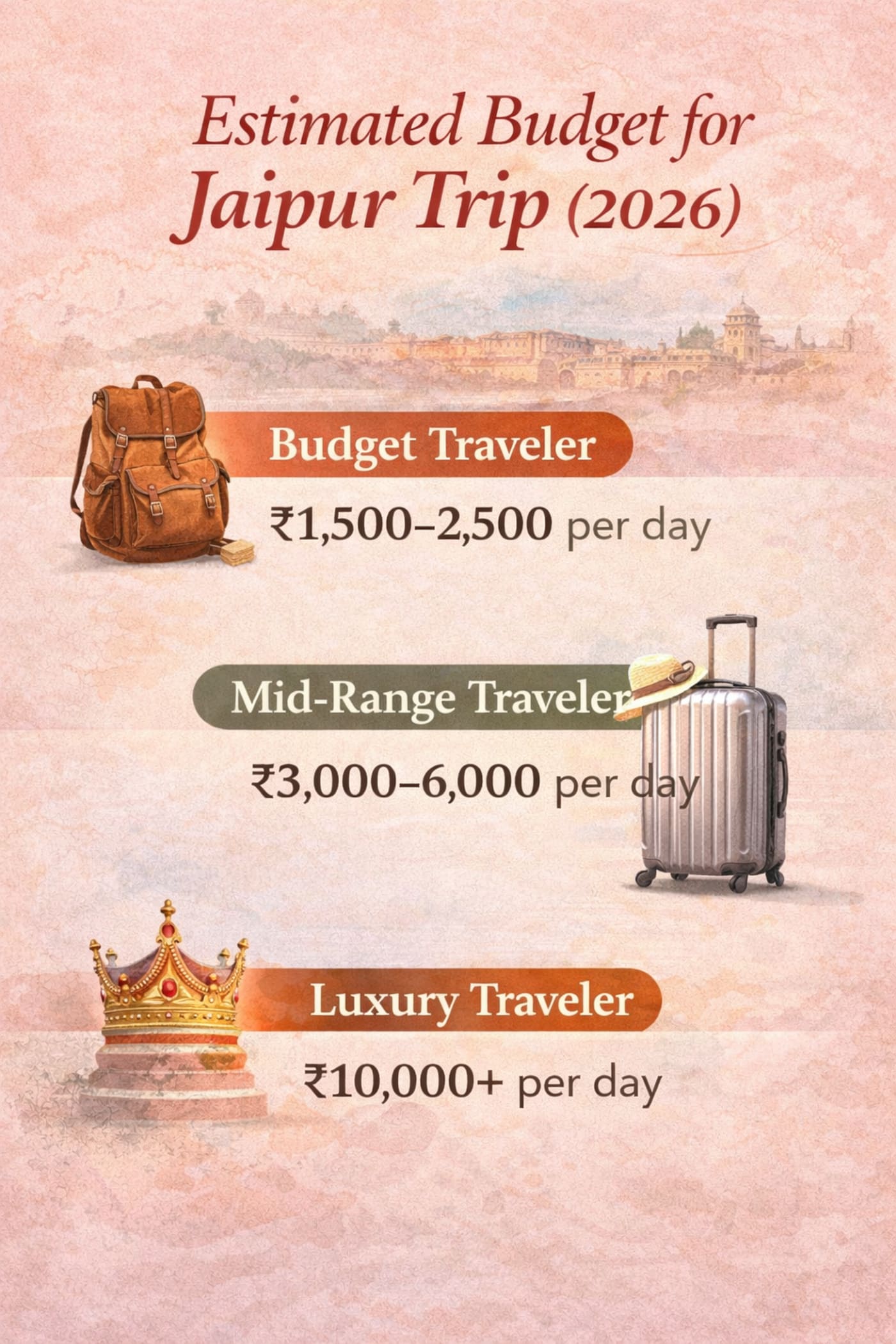 budget for jaiur trip