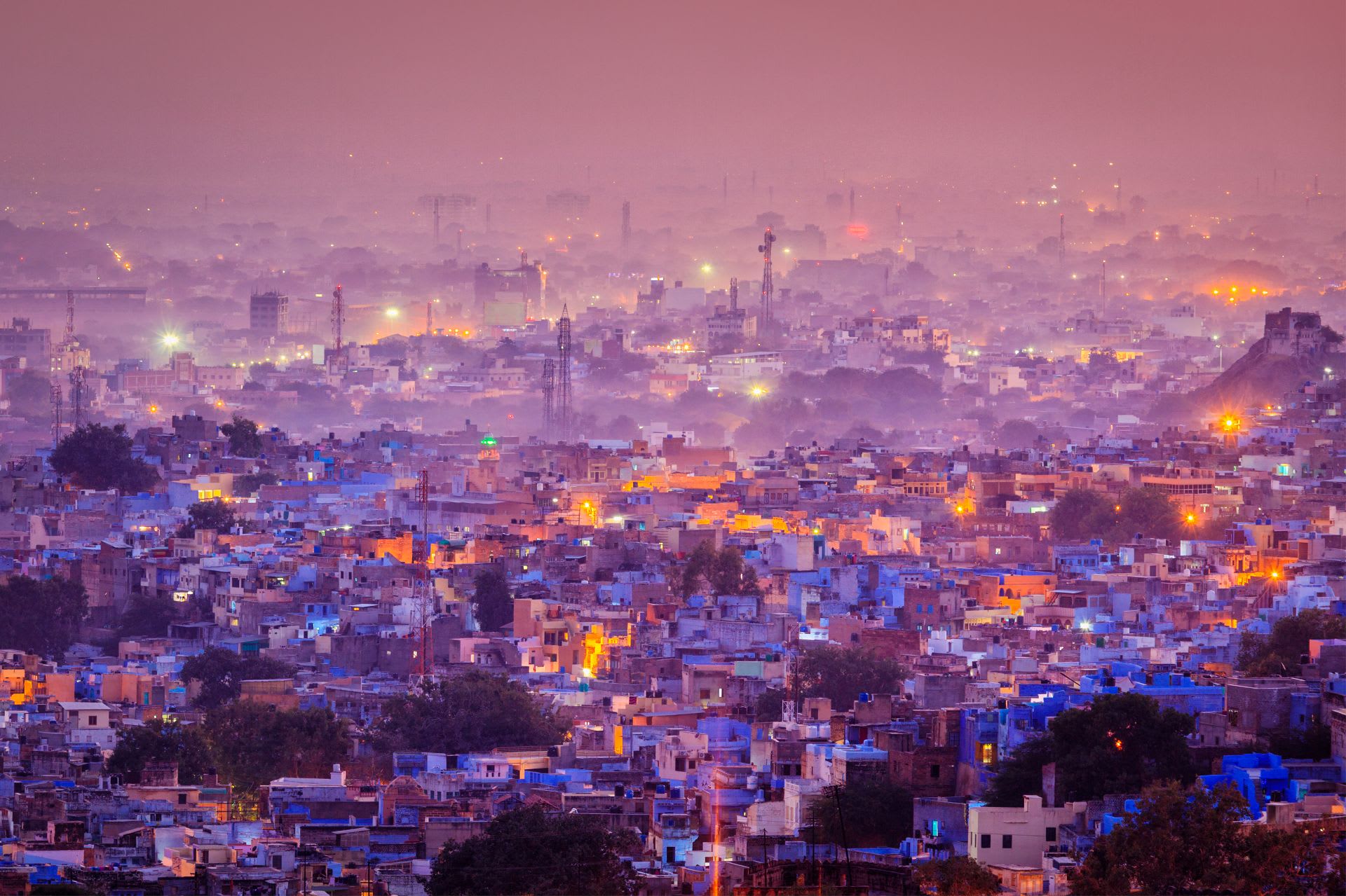 night view of jodhpur, things to do in jodhpur