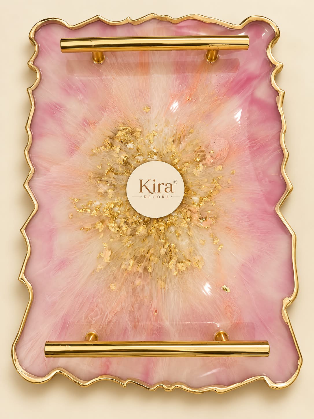 Pink Resin Tray