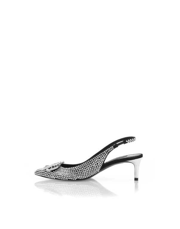 Strass Low Plein Heels Slingback Gothic Plein Philipp Plein
