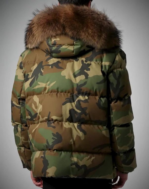Puffered Jacket Camouflage Philipp Plein
