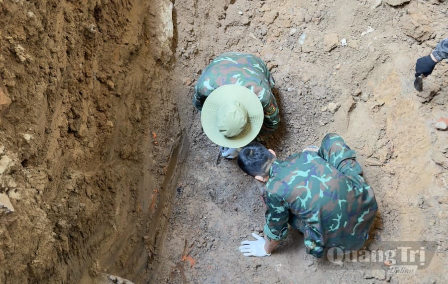 Đội Tìm kiếm, Quy tập Hài cốt Liệt sĩ số 2 quy tập thêm 1 hài cốt tại khu phố Thành Cổ, phường Quảng Trị,