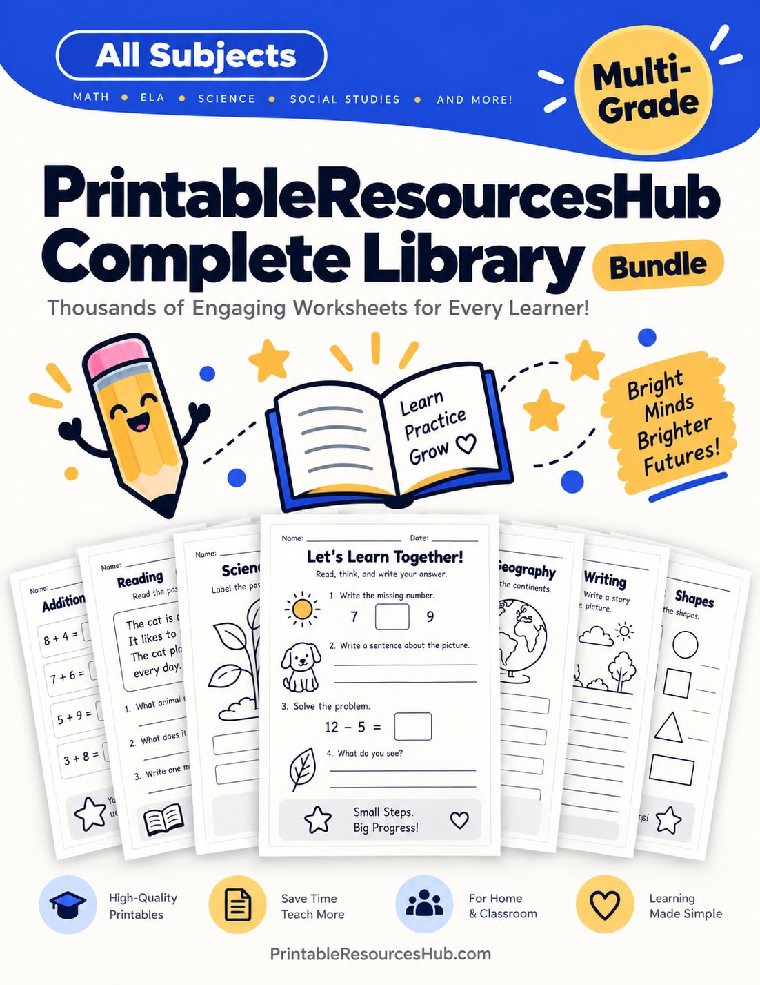 Preview of PrintableResourcesHub Complete Library