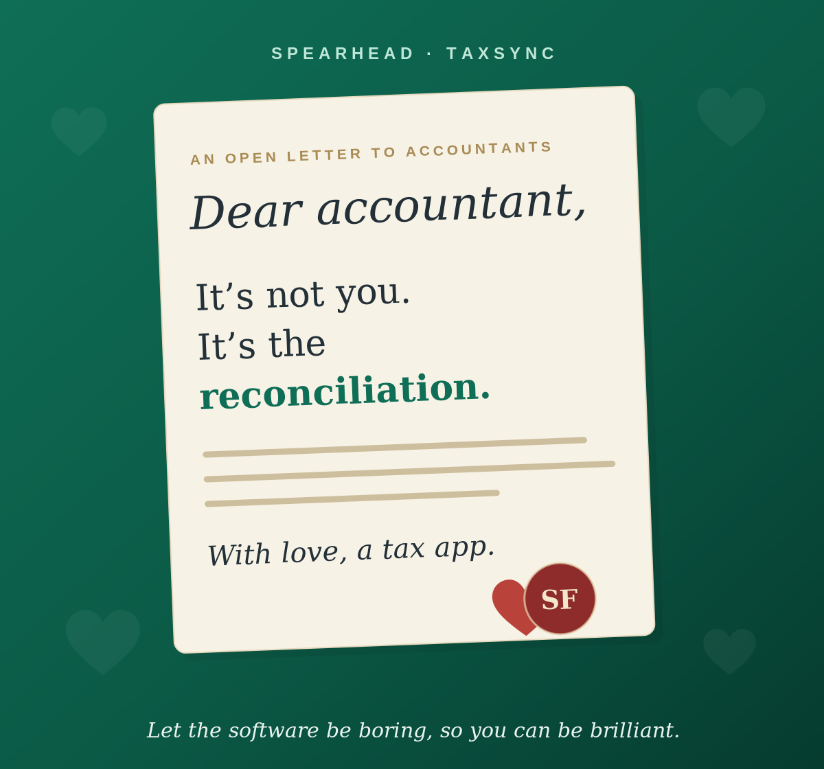 A love letter to accountants, from a tax app