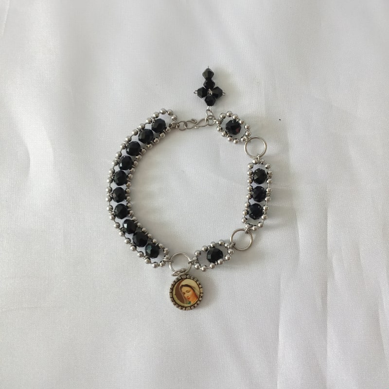 Gelang Rosario Monel Kristal