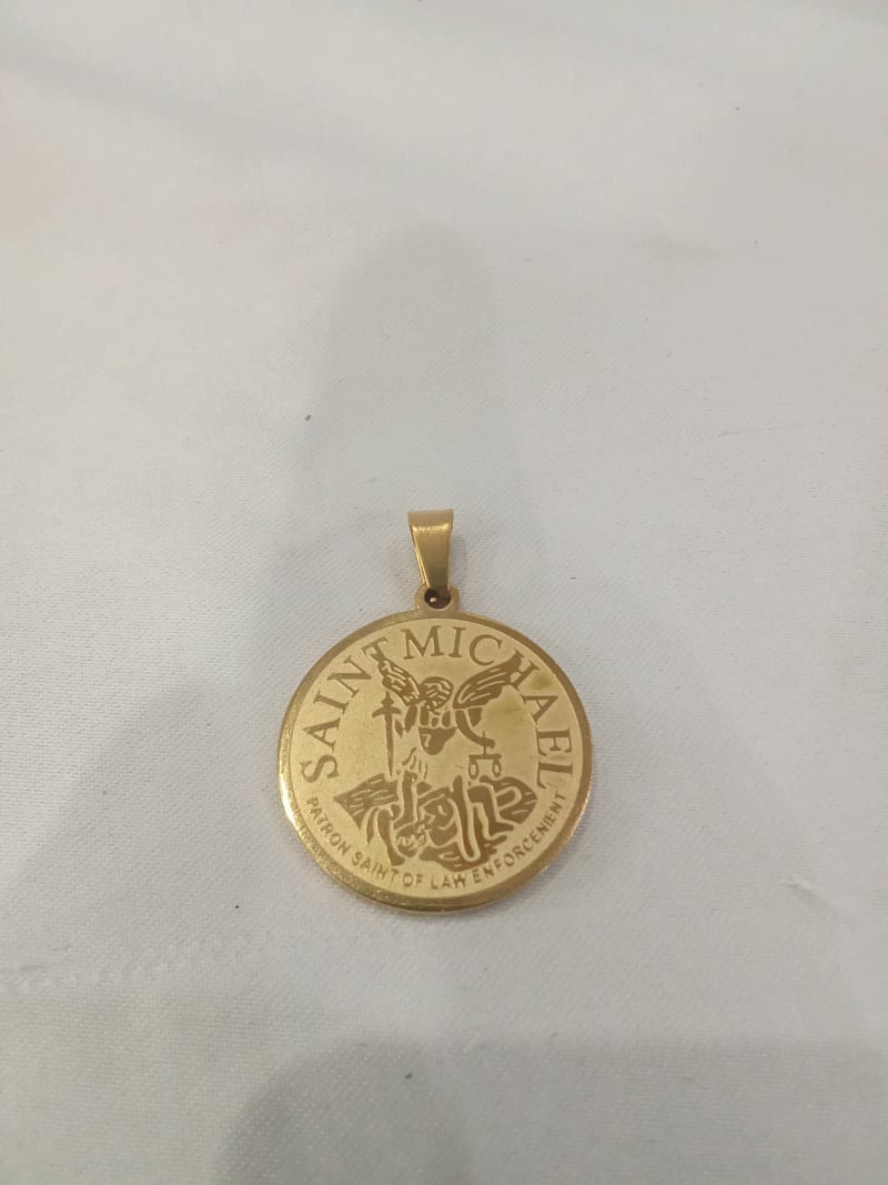 Liontin St. Michael Gold 2,5 Cm