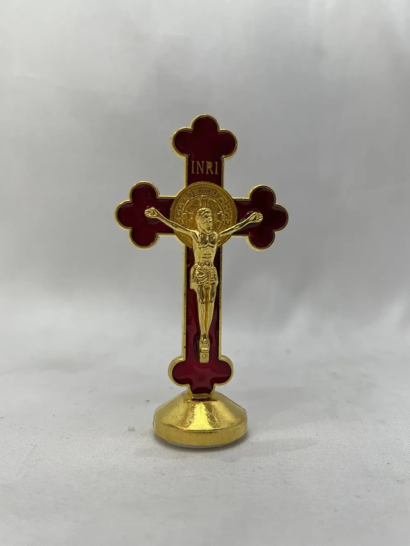  SALIB MEJA GOLD 10 CM BUNGA