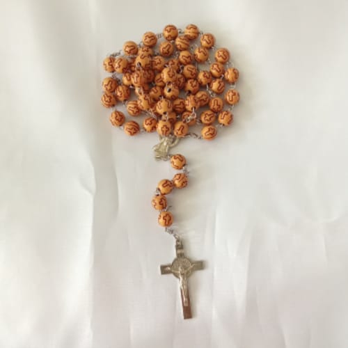 Rosario Bola Kayu Salib