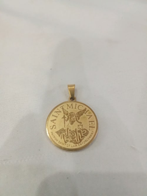 Liontin St. Michael Gold 2,5 Cm