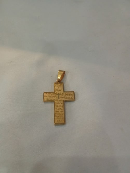 Liontin Salib Doa Bapa Kami Kecil