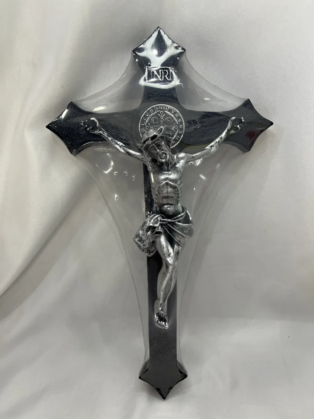 SALIB G BENEDIKTUS KAMPAK 30 CM H SILVER