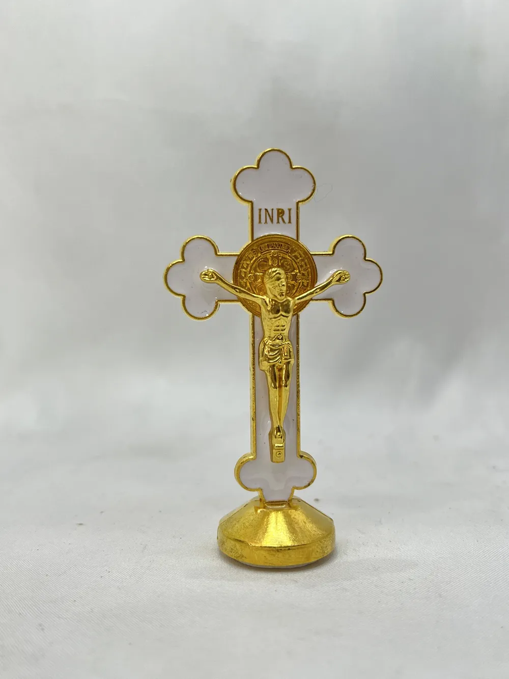  SALIB MEJA GOLD 10 CM BUNGA