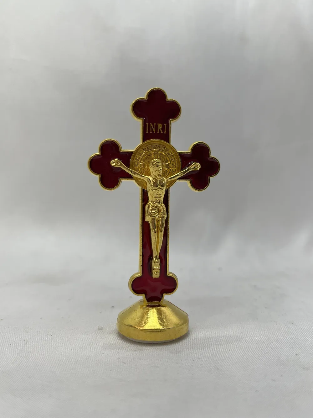  SALIB MEJA GOLD 10 CM BUNGA