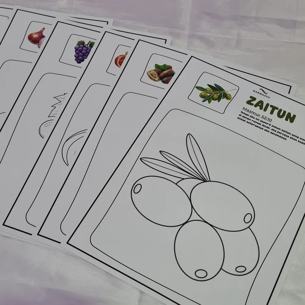 Kertas Mewarwani Buah dan Tanaman dalam Alkitab