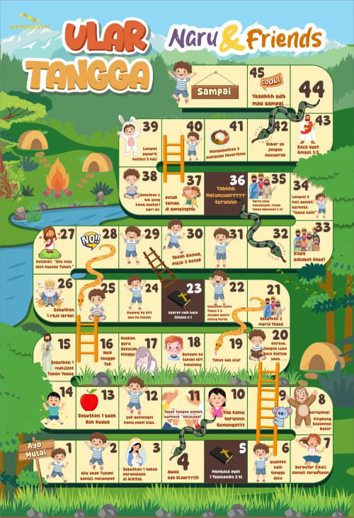 ULAR TANGGA NARU - SEKOLAH MINGGU