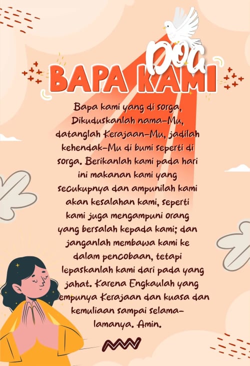 DOA BAPA KAMI - POSTER SEKOLAH MINGGU