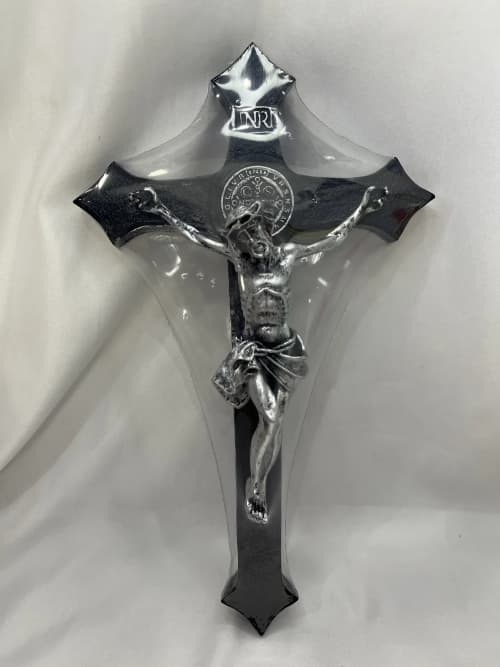 SALIB G BENEDIKTUS KAMPAK 30 CM H SILVER