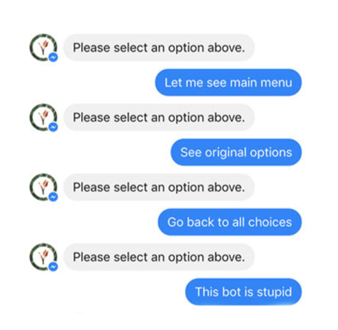 fallback option for bot