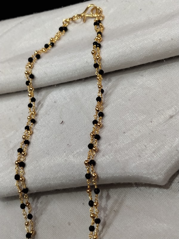 Panchaloha polished shorts mangalya chain - One Gram Gold