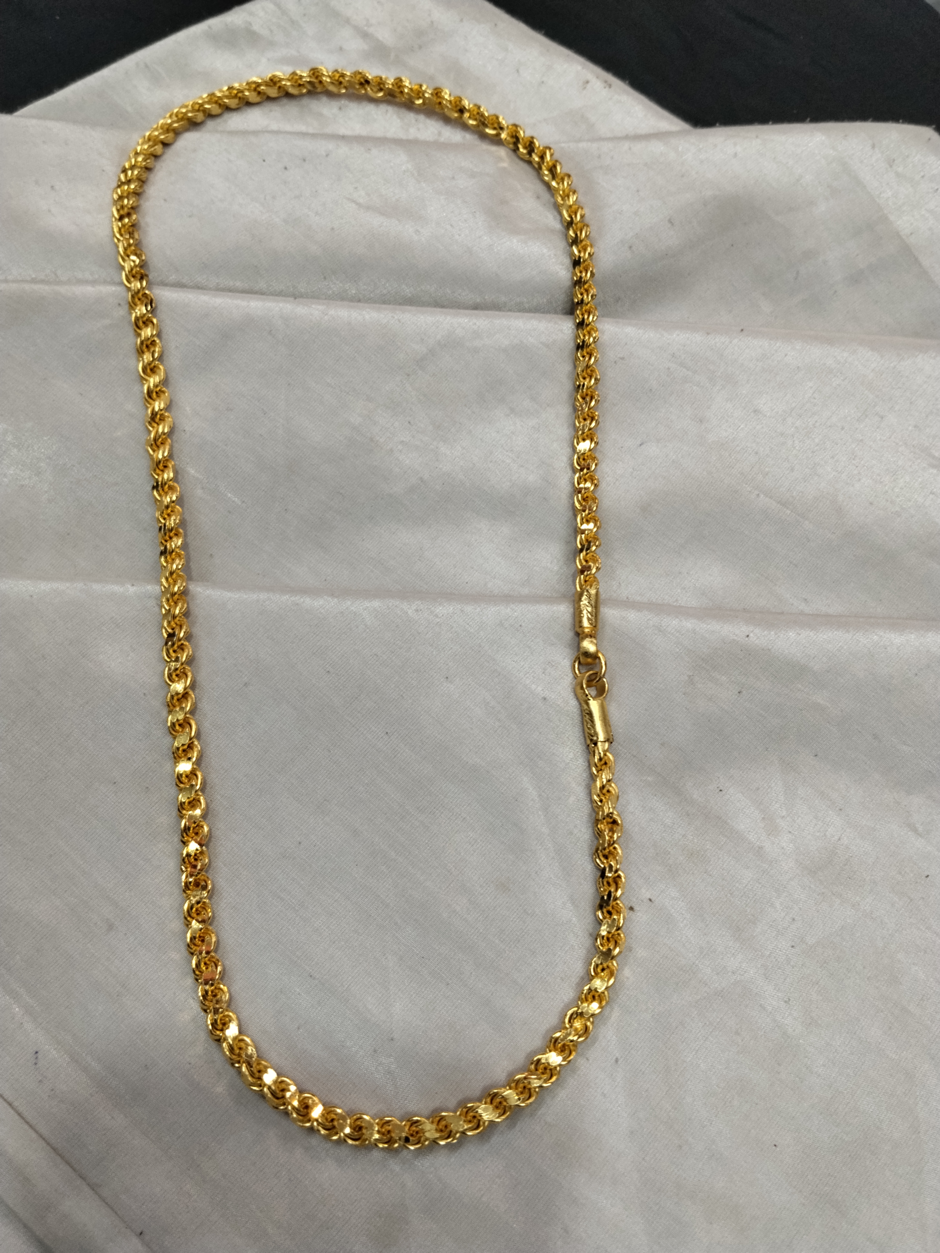 Gold forming plated chain