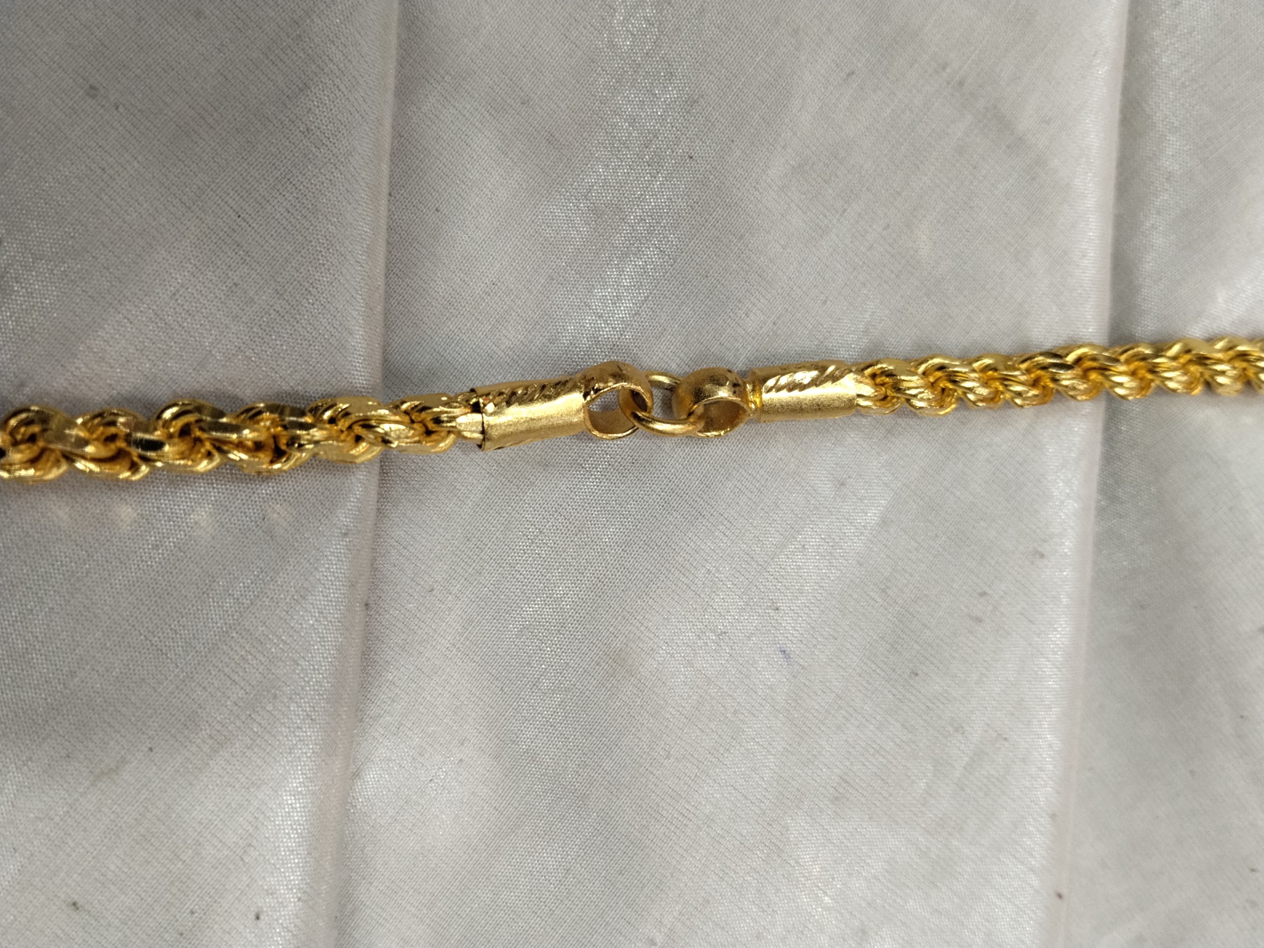 Gold forming plated chain alternate view
