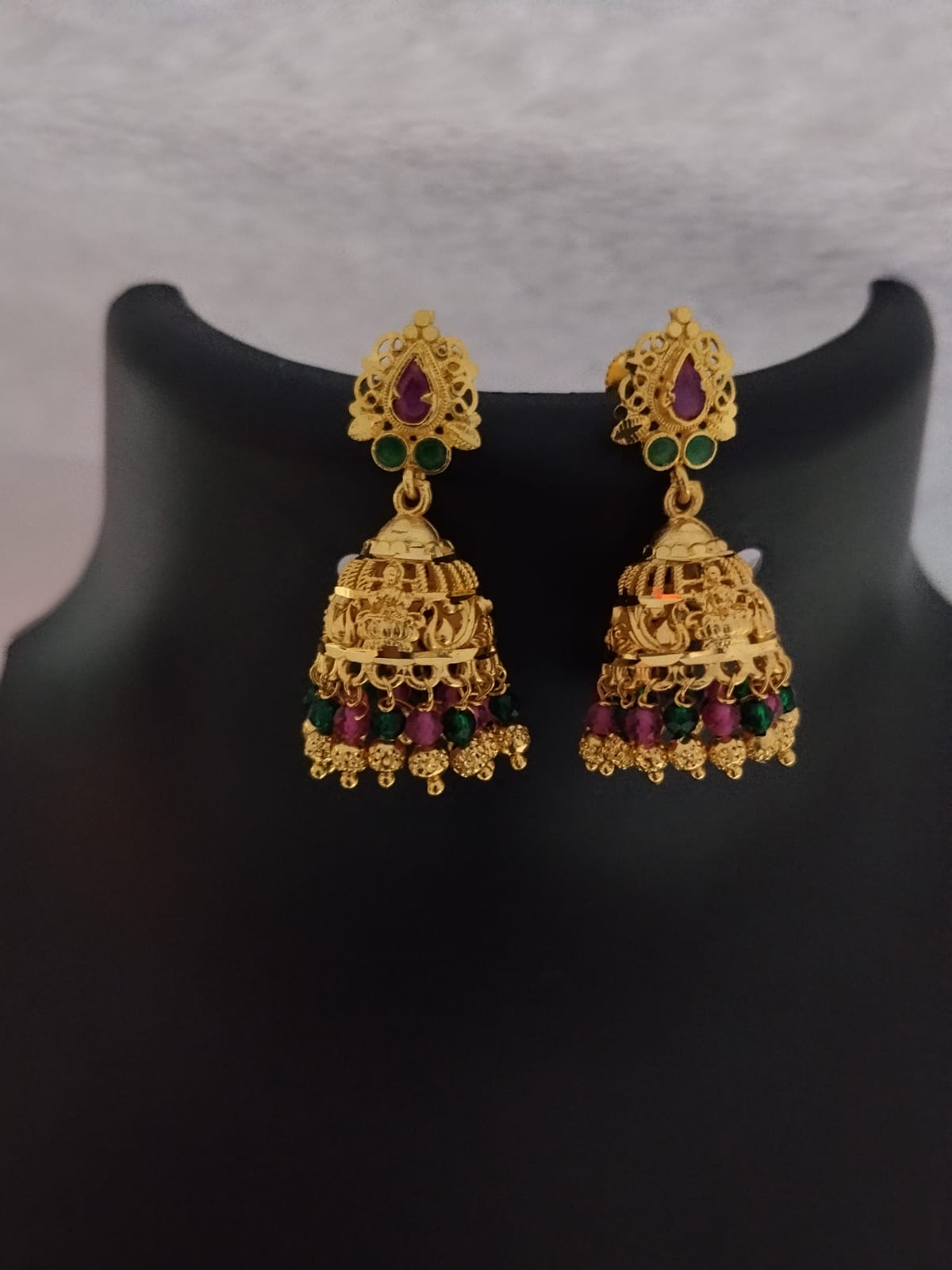 One Gram Gold Plated Jumka