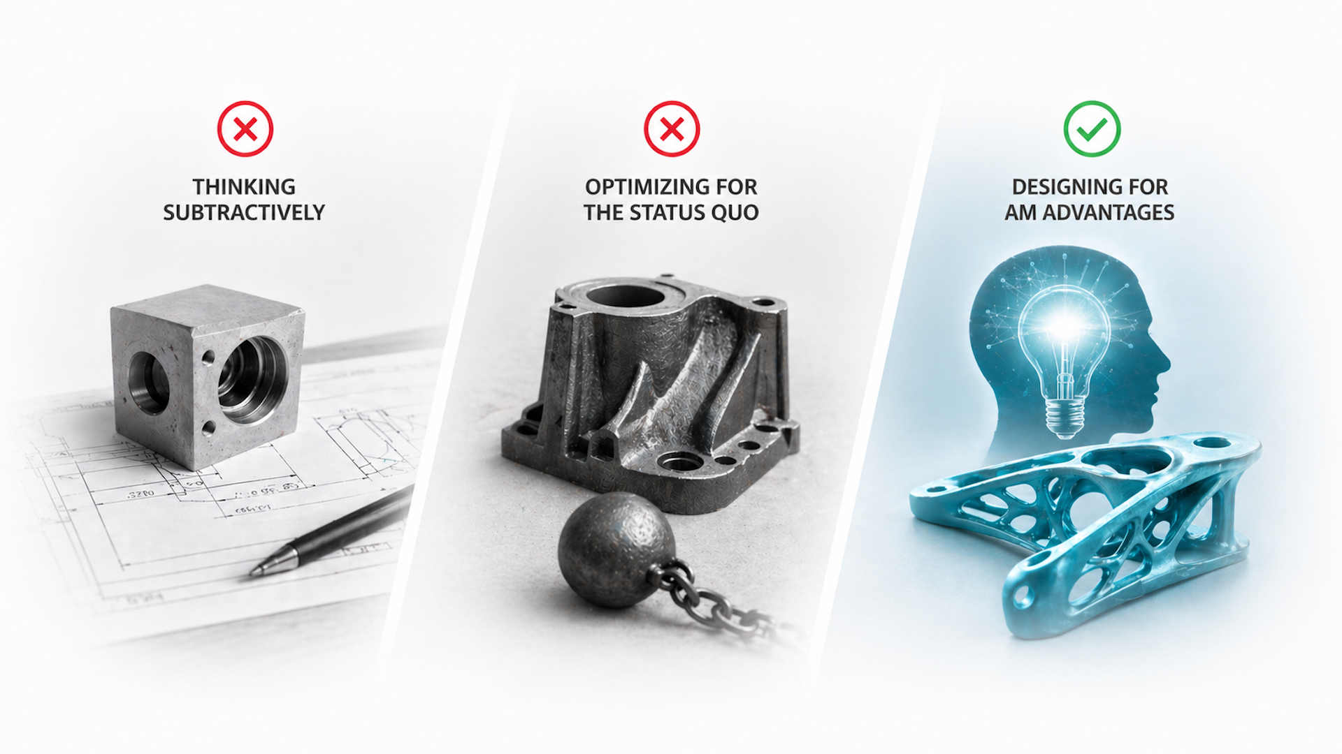 Designing for Additive vs Traditional Manufacturing | William Rizzo