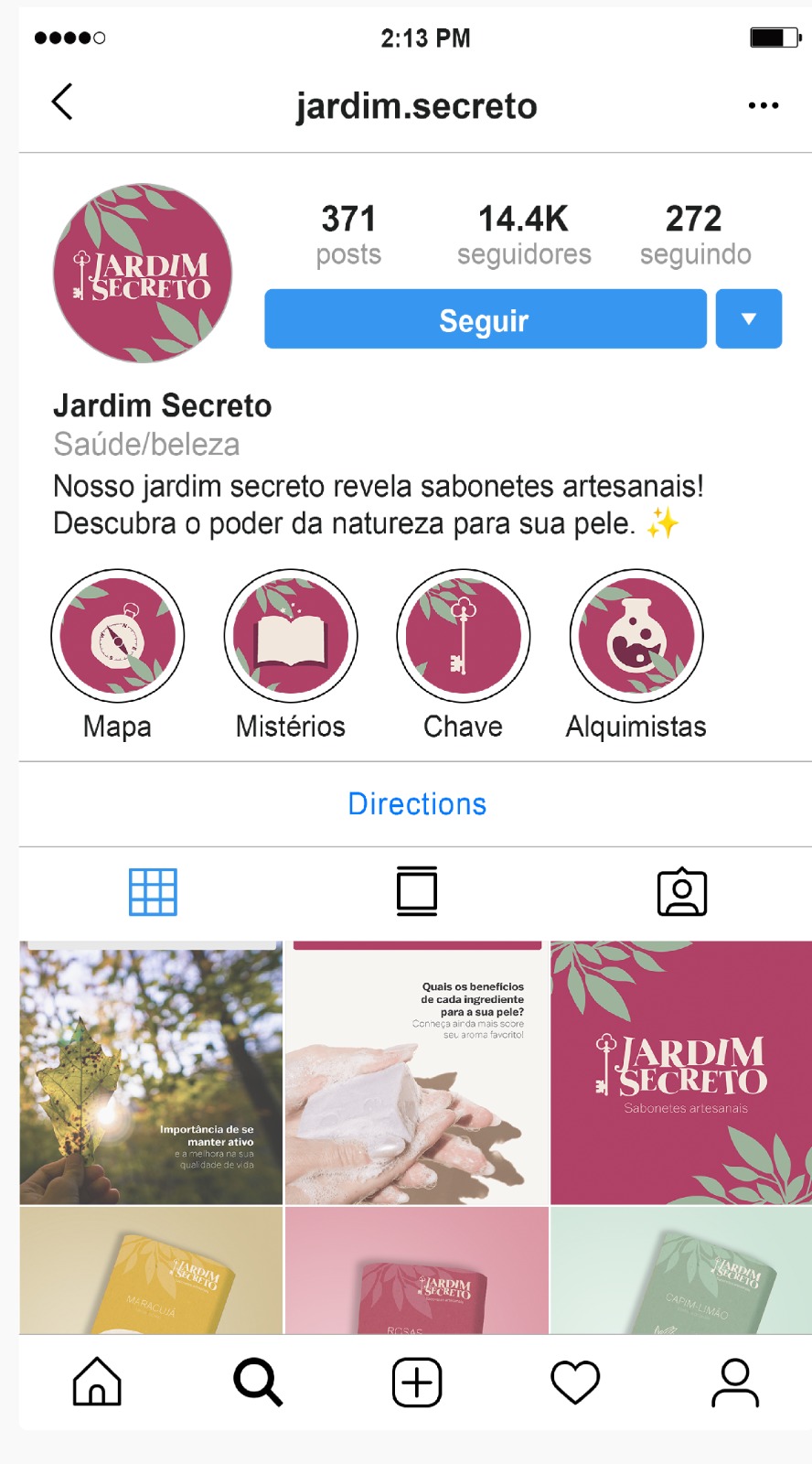 Print Instagram Jardim Secreto