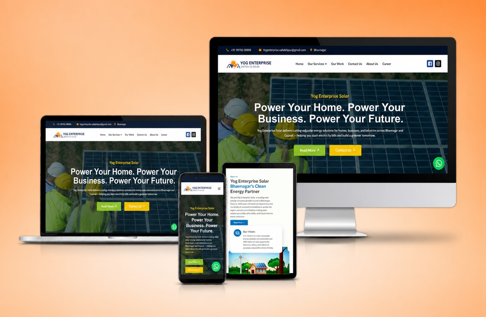 Yog Solar - Solar Energy Solutions Website