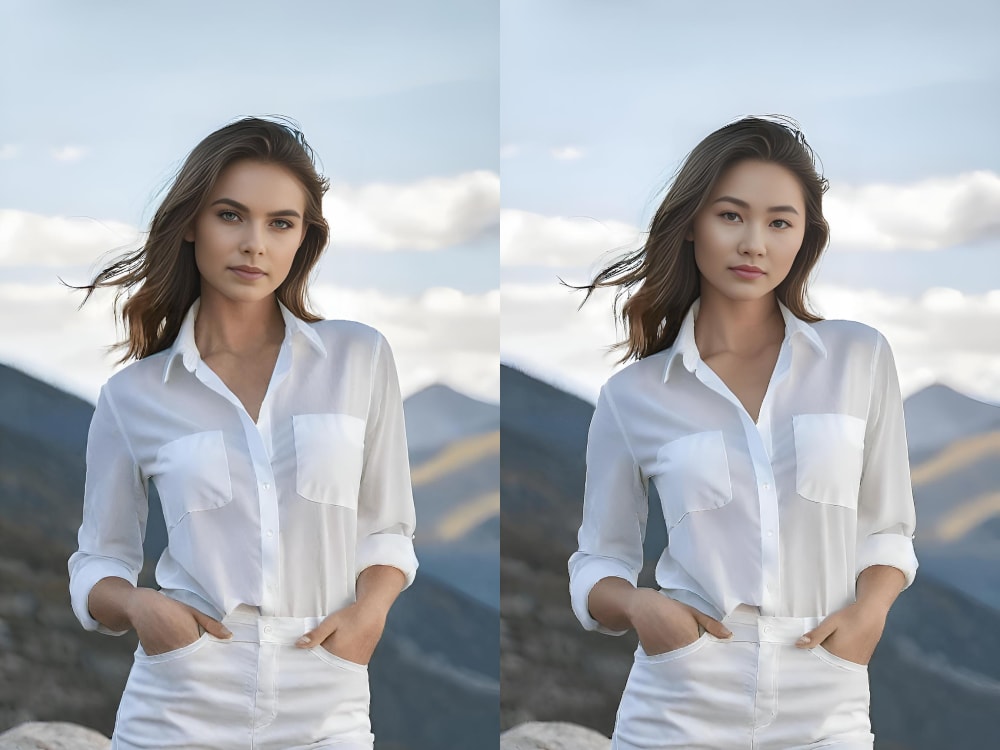 Face swap feature demonstration