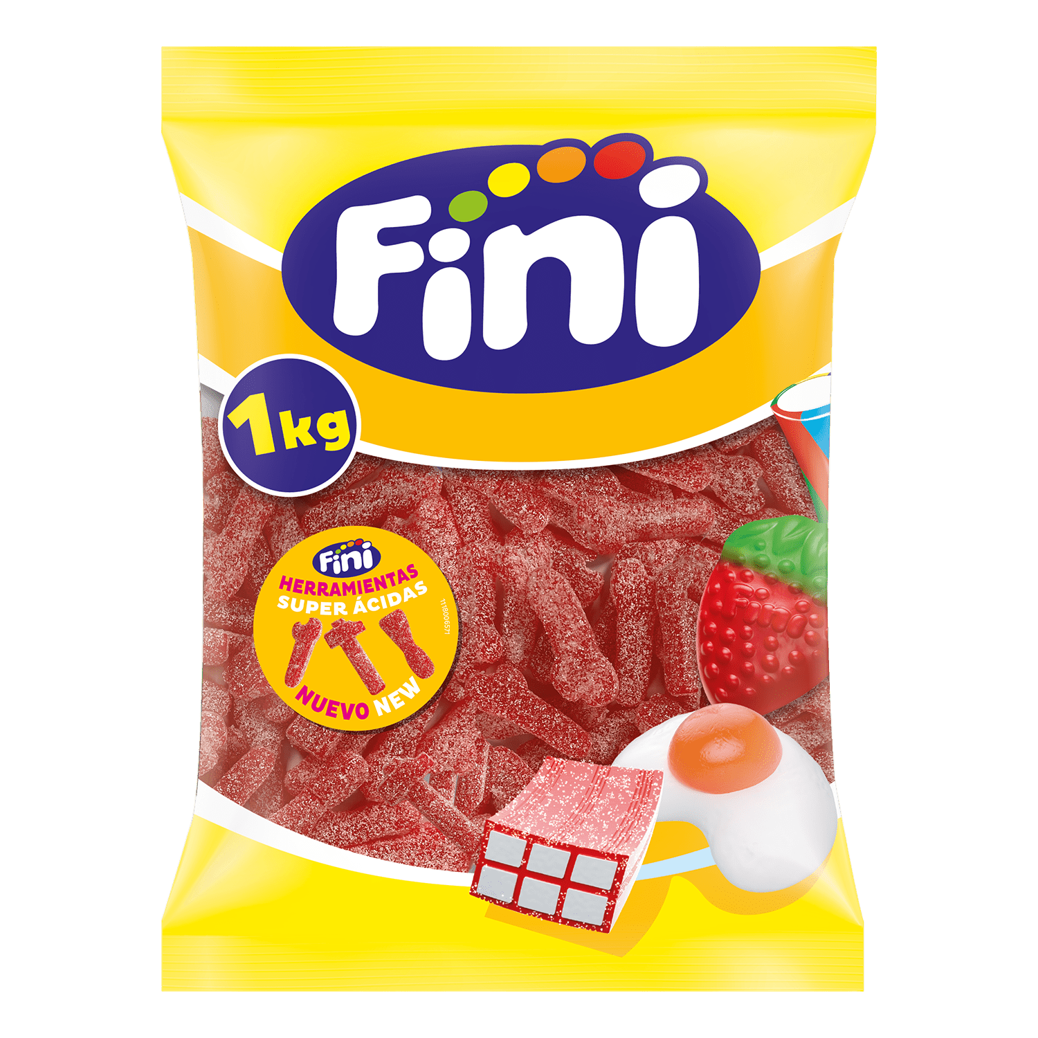 Herramientas Súper Ácida Fresa Bolsa 1 kg