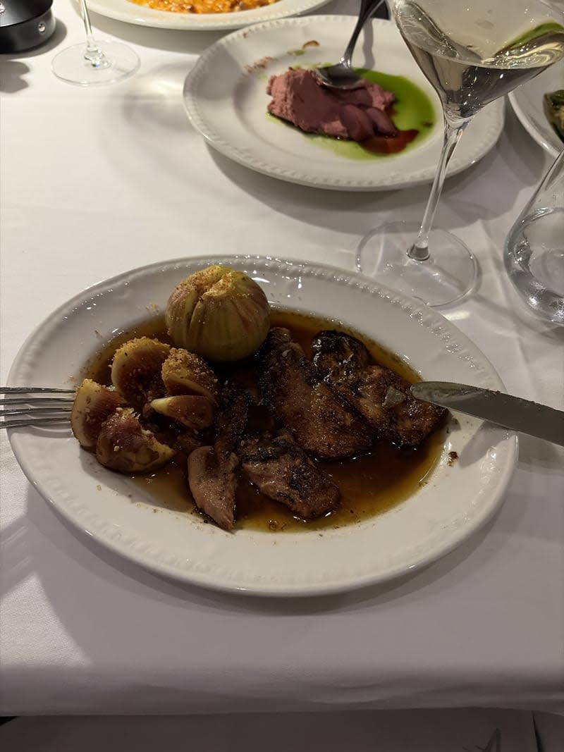 Pan-seared foie gras with balsamic figs