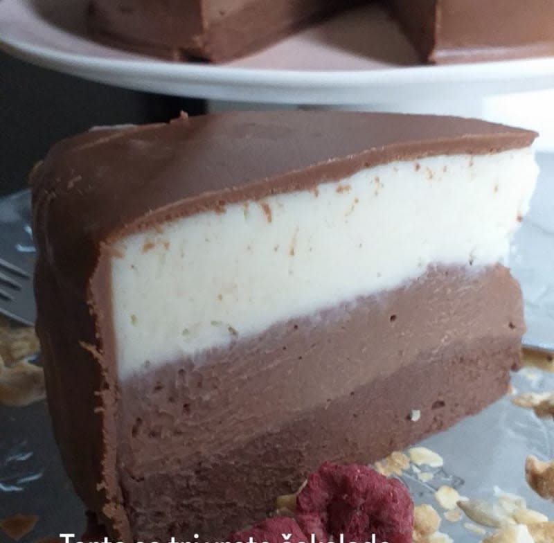 Triple Chocolate Mousse Cake