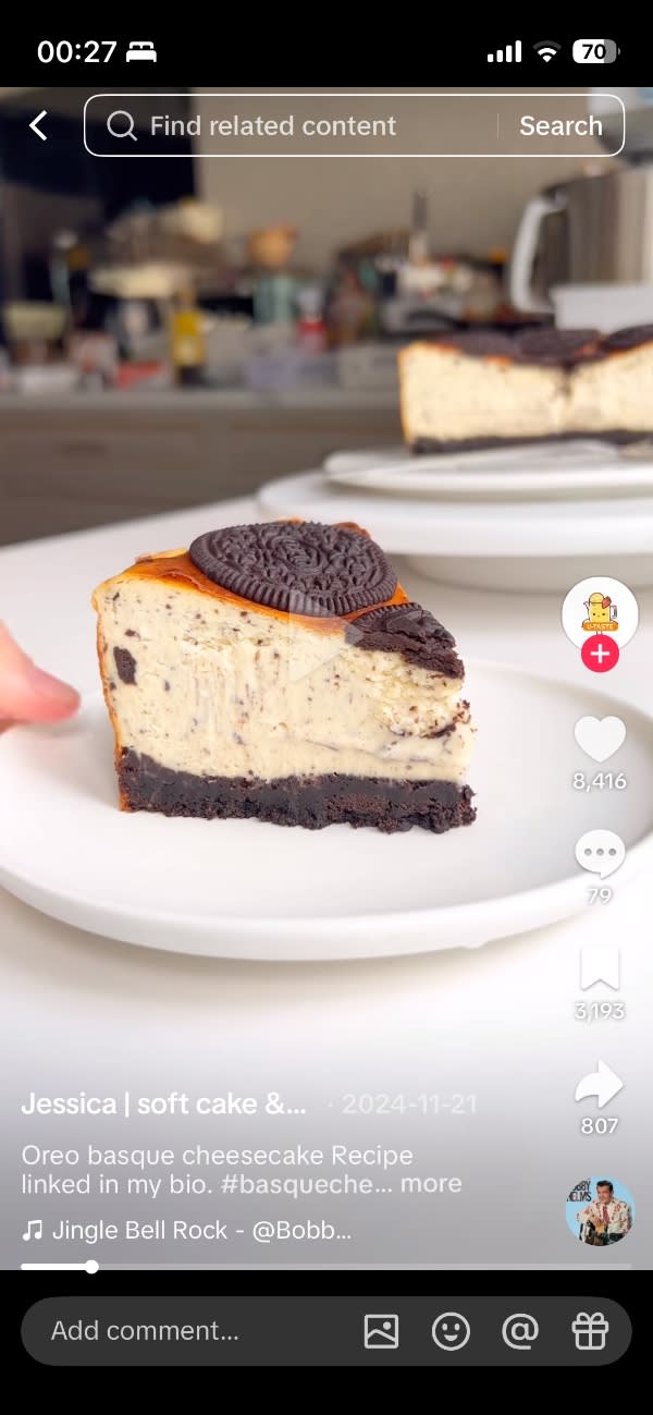 Oreo Basque Cheesecake